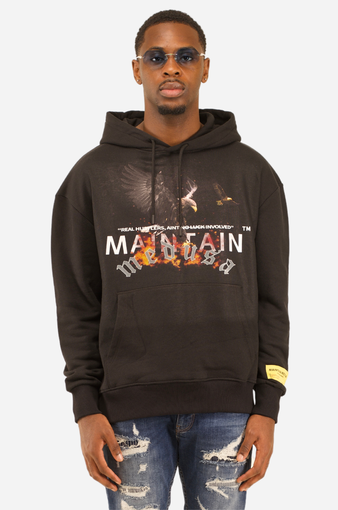 HIGHEST EAGLE HOODIE - BLACK