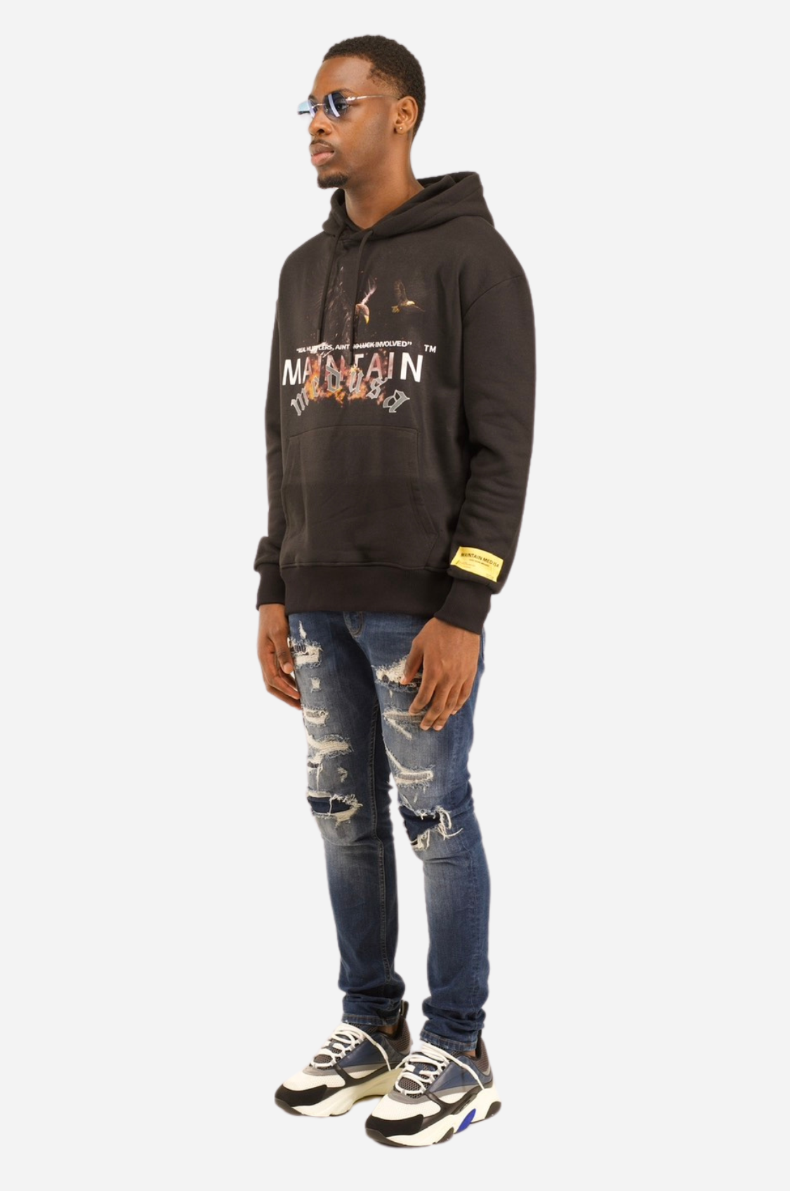 HIGHEST EAGLE HOODIE - BLACK