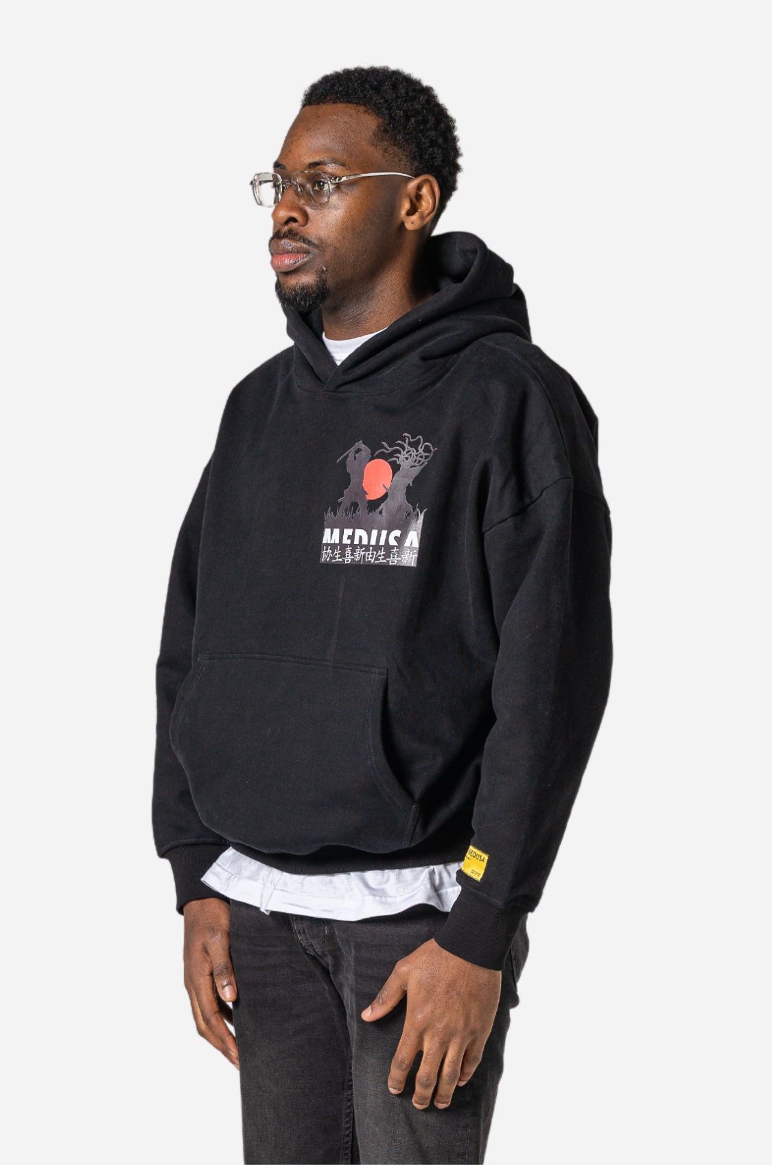 MEDUSA SAMURAI HOODIE - BLACK