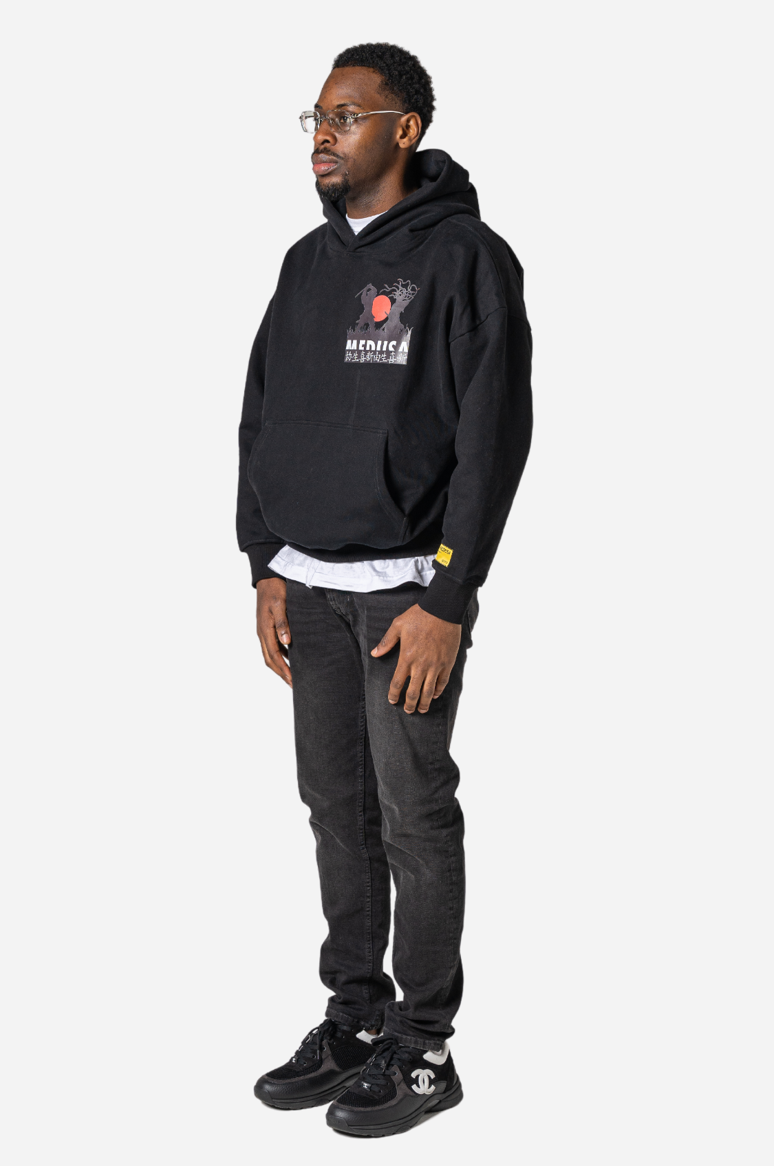 MEDUSA SAMURAI HOODIE - BLACK