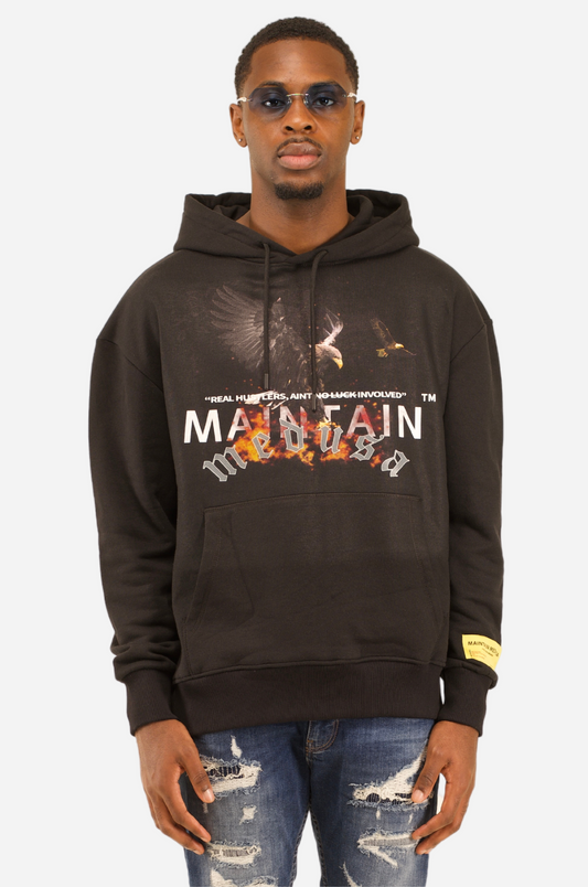 HIGHEST EAGLE HOODIE - BLACK